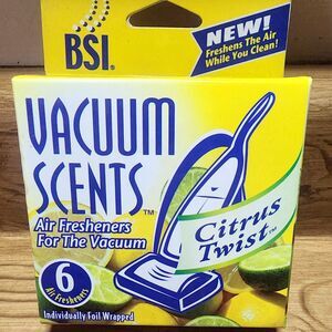 NOS Vacuum Scents Air Freshener 6 Pack Box Citrus Twist See Description